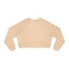 Women's Cropped Fleece Pullover with Cute Capybara Design – Cozy, Trendy, and Fun