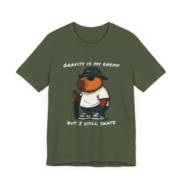 Unisex Jersey Short Sleeve Tee with Adorable Capybara Design – Soft and Stylish T-Shirt