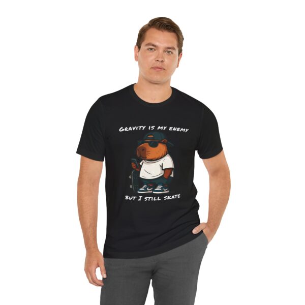 Unisex Jersey Short Sleeve Tee with Adorable Capybara Design – Soft and Stylish T-Shirt