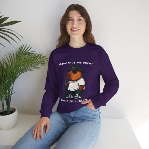 Unisex Heavy Blend™ Crewneck Sweatshirt with Cute Capybara Design – Embrace Comfort Every Day