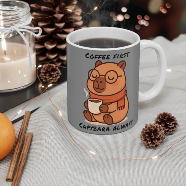 Capybara Coffee Mug 11oz – Cute & Unique Capybara Design for Animal Lovers