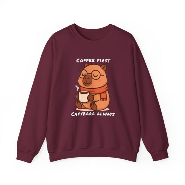 Unisex Heavy Blend™ Crewneck Sweatshirt with Cute Capybara Design – Embrace Comfort Every Day