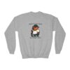 Youth Crewneck Sweatshirt with Adorable Capybara Design – Cozy and Fun for Everyday Wear