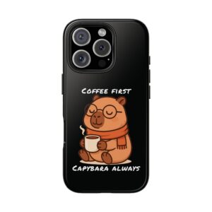 Tough Phone Case with Capybara Design – Durable Protection with Adorable Style