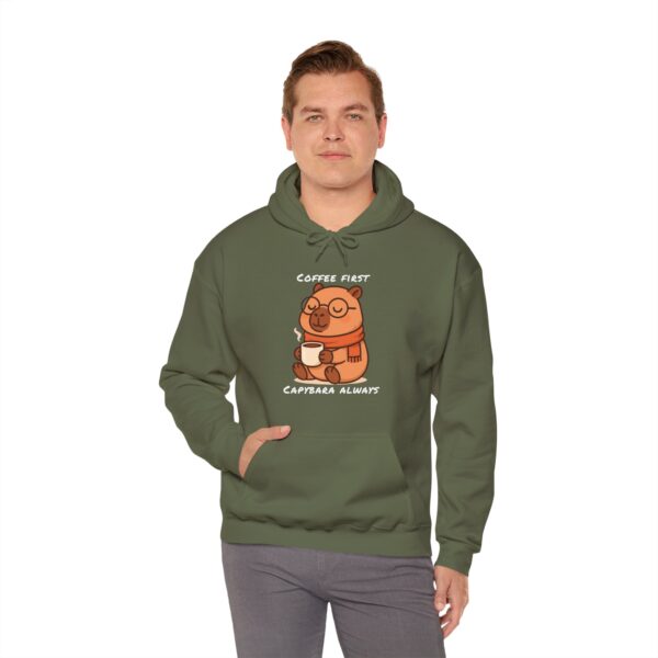 Unisex Heavy Blend™ Hooded Sweatshirt with Cute Capybara Design – Warm and Stylish Hoodie