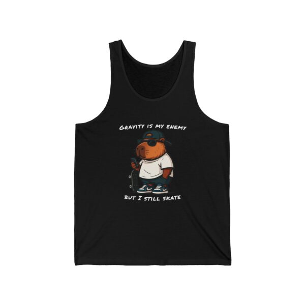 Unisex Jersey Tank Top with Cute Capybara Design – Perfect for Summer Style