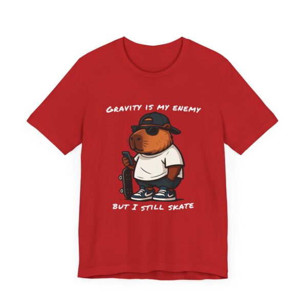 Unisex Jersey Short Sleeve Tee with Adorable Capybara Design – Soft and Stylish T-Shirt