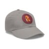 1941646757869900045_2048.jpeg Dad Hat with Leather Patch (Round) - Capybara design
