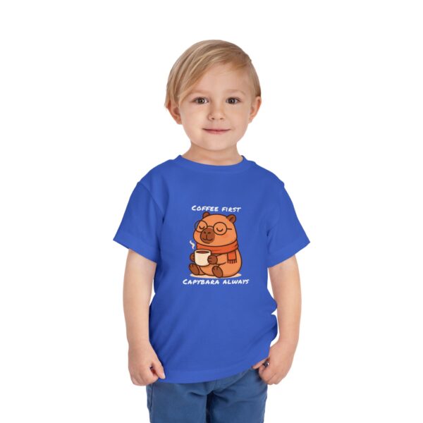 Toddler Short Sleeve Tee with Adorable Capybara Design – Soft, Fun, and Perfect for Everyday Play