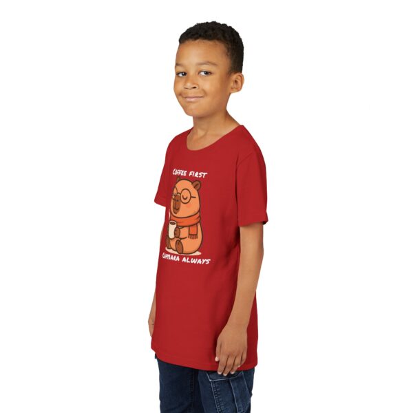 Youth Short Sleeve Tee with Cute Capybara Design – Soft, Fun, and Perfect for Everyday Wear