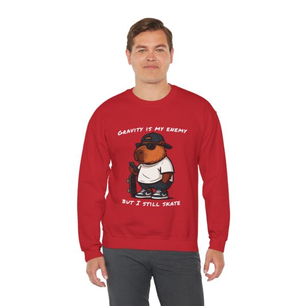 Unisex Heavy Blend™ Crewneck Sweatshirt with Cute Capybara Design – Embrace Comfort Every Day