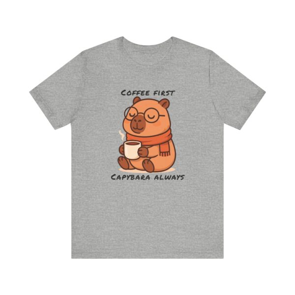 Unisex Jersey Short Sleeve Tee with Adorable Capybara Design – Soft and Stylish T-Shirt