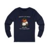 Unisex Jersey Long Sleeve Tee with Unique Capybara Design – Comfortable and Stylish Top