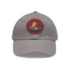 2320660857174896912_2048.jpeg Dad Hat with Leather Patch (Round) - Capybara design