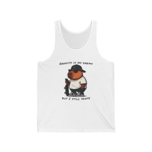 Unisex Jersey Tank Top with Cute Capybara Design – Perfect for Summer Style