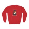 Youth Crewneck Sweatshirt with Adorable Capybara Design – Cozy and Fun for Everyday Wear