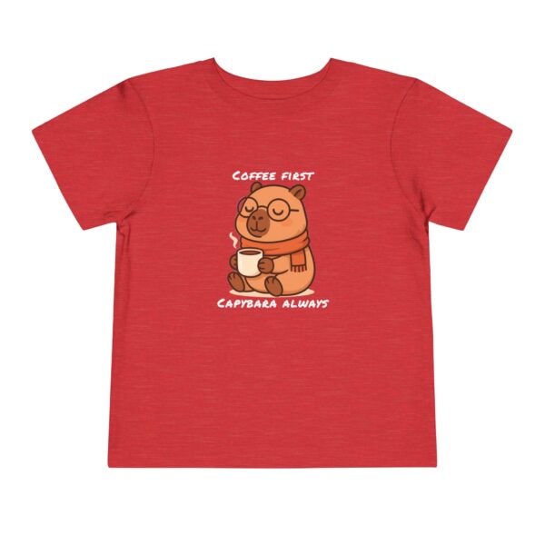 Toddler Short Sleeve Tee with Adorable Capybara Design – Soft, Fun, and Perfect for Everyday Play