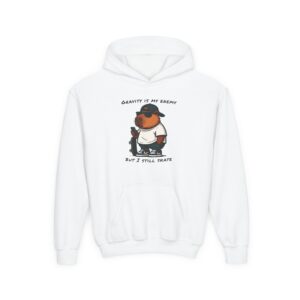 Youth Heavy Blend Hooded Sweatshirt with Cute Capybara Design – Warm, Cozy, and Perfect for Kids