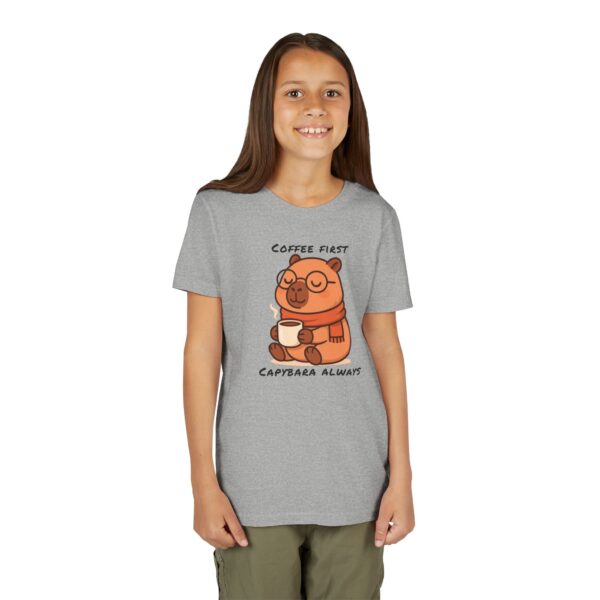 Youth Short Sleeve Tee with Cute Capybara Design – Soft, Fun, and Perfect for Everyday Wear