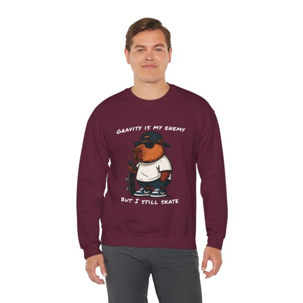 Unisex Heavy Blend™ Crewneck Sweatshirt with Cute Capybara Design – Embrace Comfort Every Day