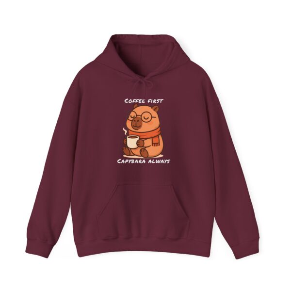 Unisex Heavy Blend™ Hooded Sweatshirt with Cute Capybara Design – Warm and Stylish Hoodie