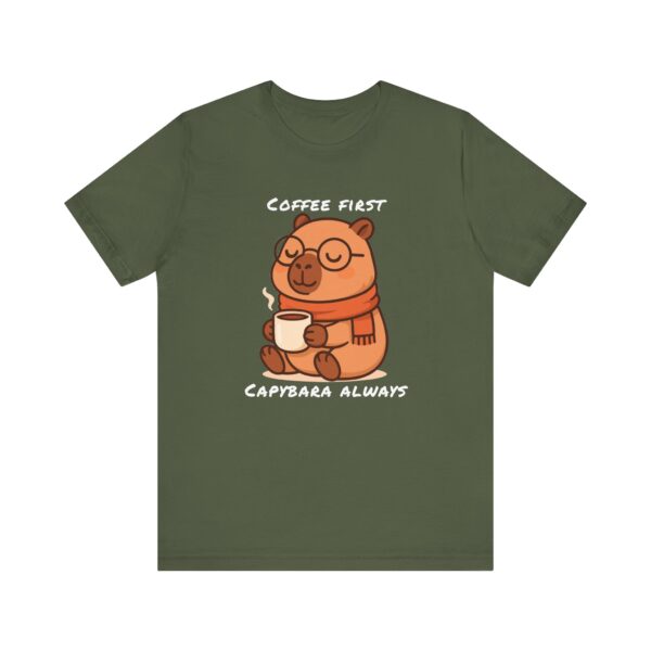 Unisex Jersey Short Sleeve Tee with Adorable Capybara Design – Soft and Stylish T-Shirt