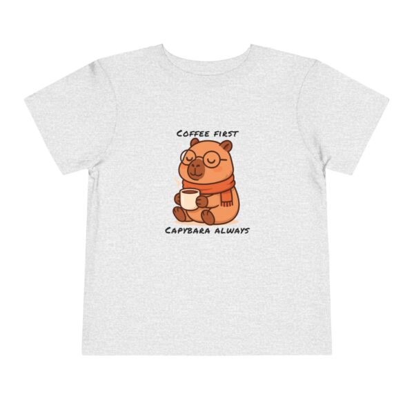 Toddler Short Sleeve Tee with Adorable Capybara Design – Soft, Fun, and Perfect for Everyday Play