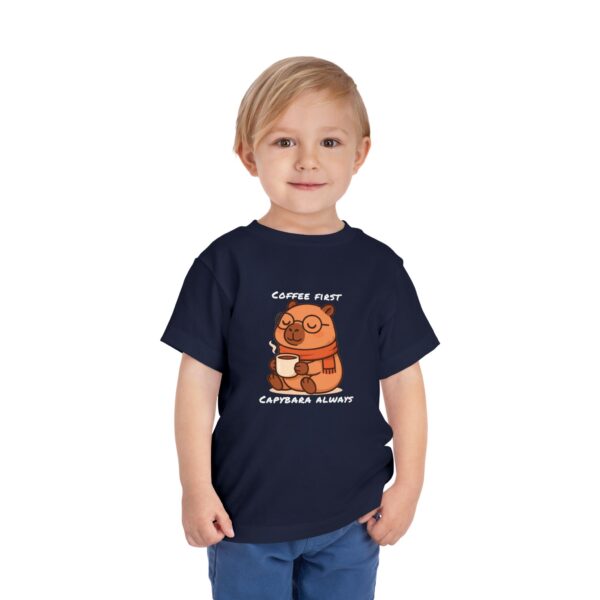 Toddler Short Sleeve Tee with Adorable Capybara Design – Soft, Fun, and Perfect for Everyday Play