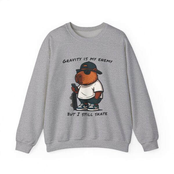 Unisex Heavy Blend™ Crewneck Sweatshirt with Cute Capybara Design – Embrace Comfort Every Day