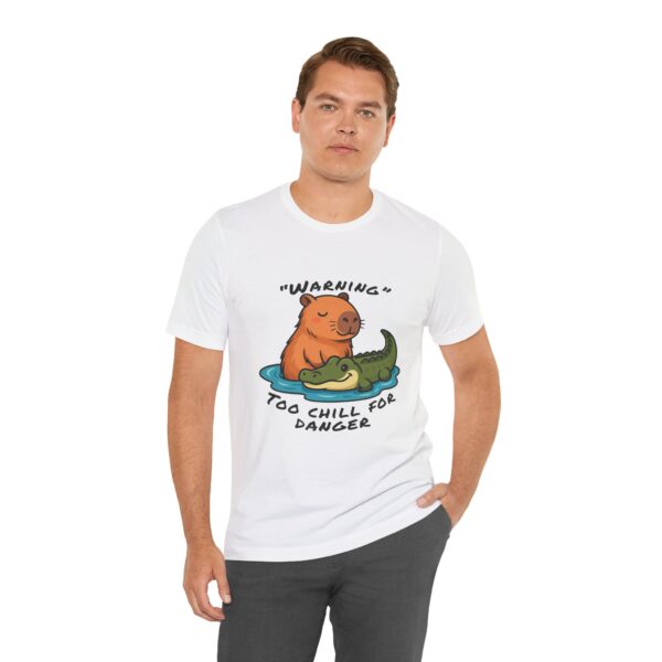 Unisex Jersey Short Sleeve Tee with Adorable Capybara Design – Soft and Stylish T-Shirt