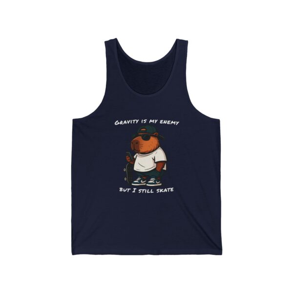 Unisex Jersey Tank Top with Cute Capybara Design – Perfect for Summer Style