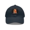 3300436232804674029_2048.jpeg Dad Hat with Leather Patch (Round) - Capybara design