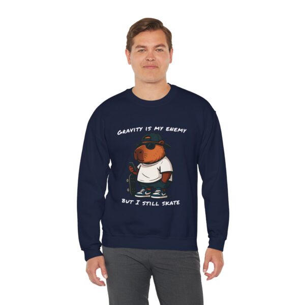 Unisex Heavy Blend™ Crewneck Sweatshirt with Cute Capybara Design – Embrace Comfort Every Day