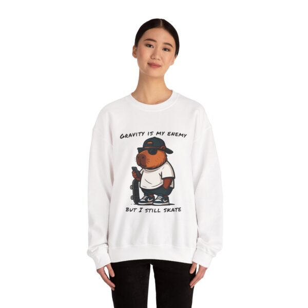 Unisex Heavy Blend™ Crewneck Sweatshirt with Cute Capybara Design – Embrace Comfort Every Day