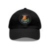 3376207560431309007_2048.jpeg Dad Hat with Leather Patch (Round) - Capybara design