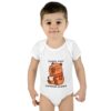 Infant Baby Rib Bodysuit with Cute Capybara Design – Soft, Comfortable, and Perfect for Your Little One