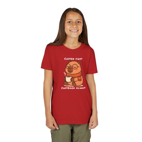 Youth Short Sleeve Tee with Cute Capybara Design – Soft, Fun, and Perfect for Everyday Wear
