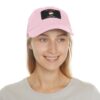 Dad Hat with Leather Patch (Rectangle) - Capybara design