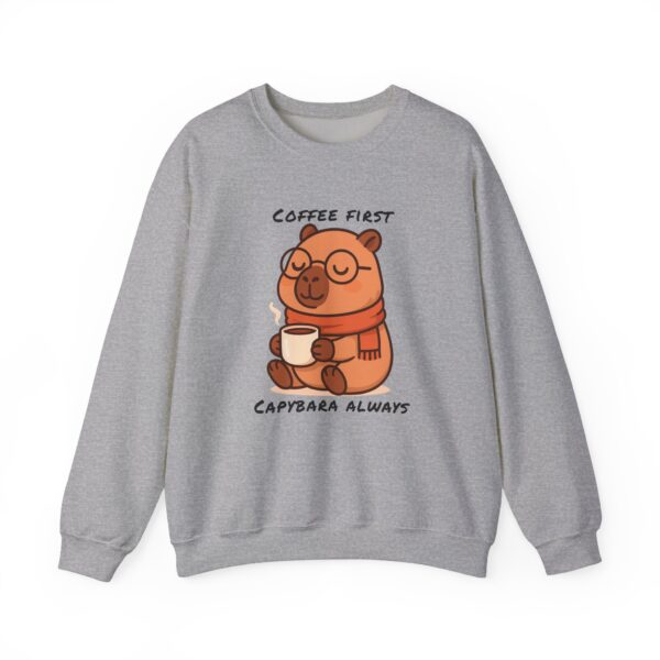 Unisex Heavy Blend™ Crewneck Sweatshirt with Cute Capybara Design – Embrace Comfort Every Day