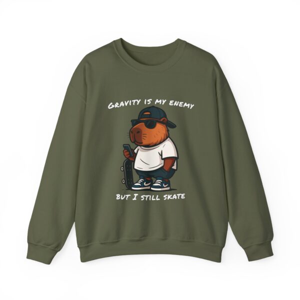 Unisex Heavy Blend™ Crewneck Sweatshirt with Cute Capybara Design – Embrace Comfort Every Day