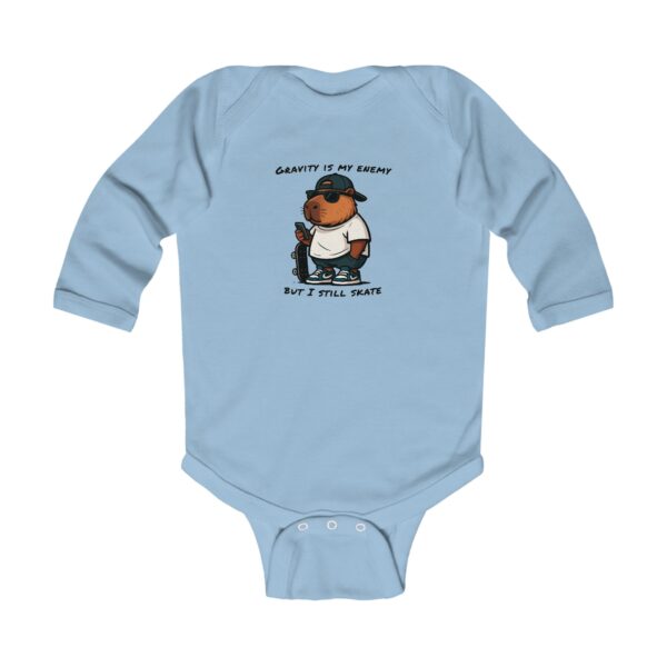 Infant Long Sleeve Bodysuit with Cute Capybara Design – Soft, Cozy, and Perfect for Baby's Everyday Comfort