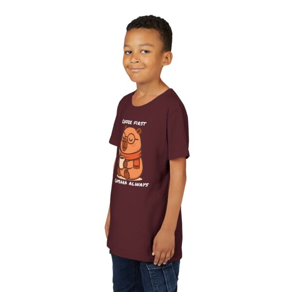 Youth Short Sleeve Tee with Cute Capybara Design – Soft, Fun, and Perfect for Everyday Wear