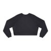 Women's Cropped Fleece Pullover with Cute Capybara Design – Cozy, Trendy, and Fun