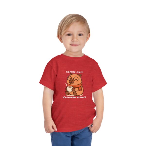 Toddler Short Sleeve Tee with Adorable Capybara Design – Soft, Fun, and Perfect for Everyday Play