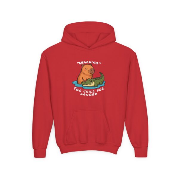 Youth Heavy Blend Hooded Sweatshirt with Cute Capybara Design – Warm, Cozy, and Perfect for Kids