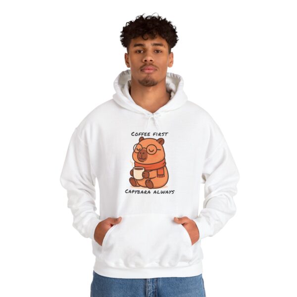 Unisex Heavy Blend™ Hooded Sweatshirt with Cute Capybara Design – Warm and Stylish Hoodie