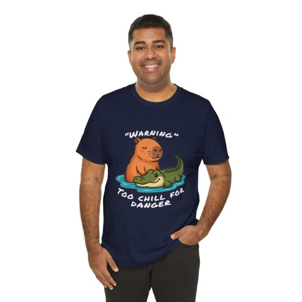 Unisex Jersey Short Sleeve Tee with Adorable Capybara Design – Soft and Stylish T-Shirt