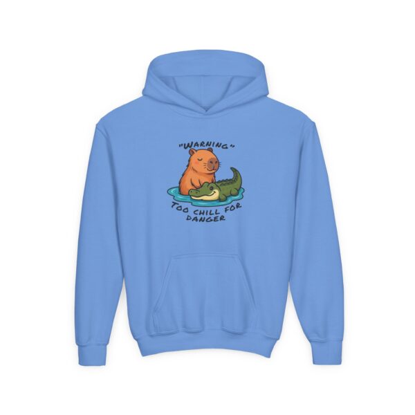 Youth Heavy Blend Hooded Sweatshirt with Cute Capybara Design – Warm, Cozy, and Perfect for Kids