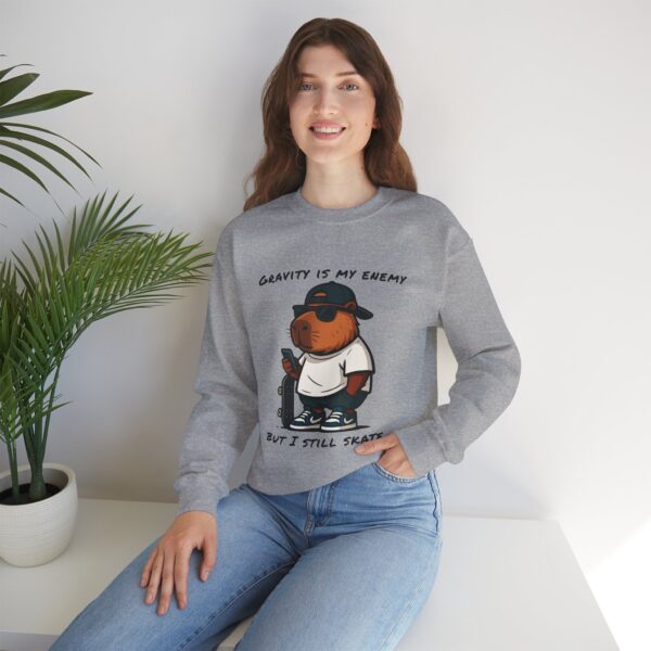 Unisex Heavy Blend™ Crewneck Sweatshirt with Cute Capybara Design – Embrace Comfort Every Day