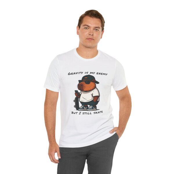 Unisex Jersey Short Sleeve Tee with Adorable Capybara Design – Soft and Stylish T-Shirt
